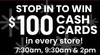 $100 Cash Card
