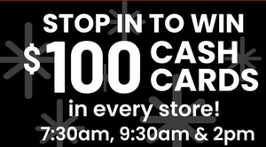 $100 Cash Card