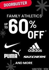 Up to  60% Off Athletic Shoes & Sneakers For The Family