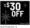 Up to $30 off Timberland Boots & Shoes