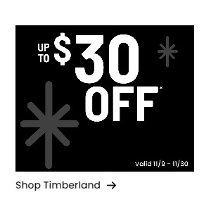 Up to $30 off Timberland Boots & Shoes