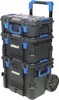 Kobalt CASESTACK 21.5-in Black Plastic Wheels Lockable Tool Box