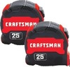 CRAFTSMAN Compact Easy Grip 2-Pack 25-ft Tape Measure