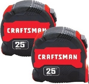 CRAFTSMAN Compact Easy Grip 2-Pack 25-ft Tape Measure