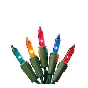 Holiday Living 100-Count 20.62-ft Multicolor Incandescent Plug-In Christmas String Lights