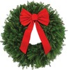 22-in Fresh Fraser Fir Christmas Wreath with Bow 2 for $20