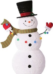 6-ft Pre-Lit Pop-Up Holiday Snowman