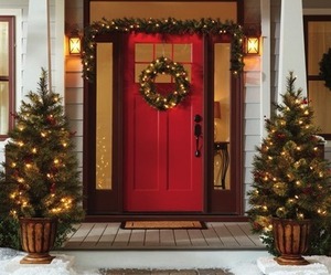 4-Piece Pre-Lit Artificial Christmas Decor Set