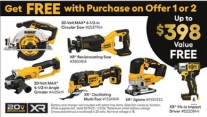 Buy and Get FREE Tools with purchase on Offer 1 or 2 Tools