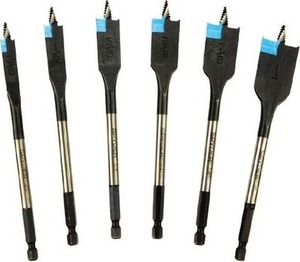 Spyder 6-Piece x 6-in Woodboring Spade Drill Bit Set