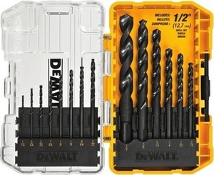 DEWALT 14-Piece Black Oxide Twist Drill Bit Set