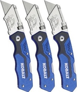 Kobalt 3-Pack Lock-Back Utility Knives