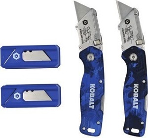 Kobalt Camo Lockback 50-Blade Folding Utility Knife
