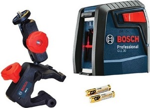 Bosch Red 30-ft Self-Leveling Indoor Cross-line Laser Level with Cross Beam