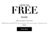 Free Tote w/ an $85+ Purchase