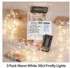70% off 3 Pack Warm White 30ct Firefly Light