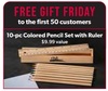 FREE GIFT Friday to the first 50 customers