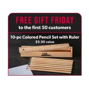 FREE GIFT Friday to the first 50 customers