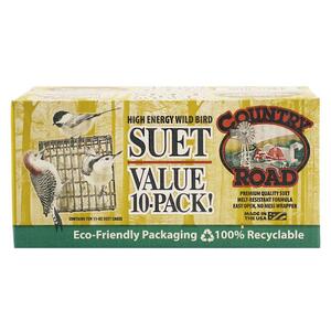 Country Road High Energy Wild Bird Suet, 10 Pack