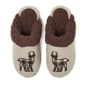 Lincoln Outfitters Women's Faux Wool Scuff, Oatmeal