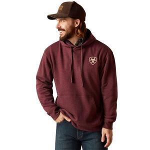 Ariat Men's Arrowhead Hoodie, Berry Bark Heather