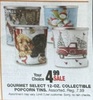 Gourmet Select 12-0z. Collectible Popcorn Tins