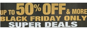 Up to 50% off Black Friday Deals