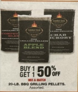 Buy 1 Get 1 50% off 20-LB, BBQ GRILLING PELLETS