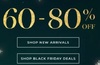 60-80% Off Black Friday Deals