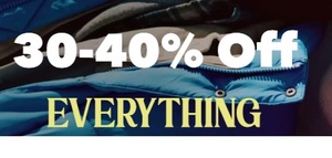 30-40% Off Everything