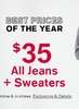 All Jeans + Sweaters from $35