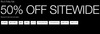 50% off Sitewide