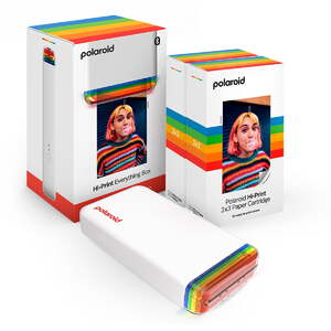 Polaroid Hi-Print Everything Box with 2x3 Bluetooth Pocket Photo & Sticker Printer
