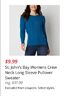 St. John's Bay Womens Crew Neck Long Sleeve Pullover Sweater