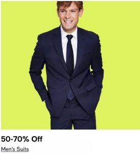 50-70% Off Mens Suits