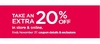 Take an Extra 20% Off w/Coupon GET20