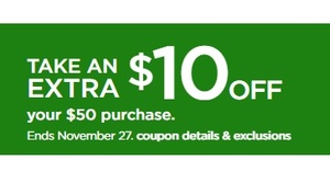 Take an Extra $10 off $50+ Order w/Coupon REWARDS10