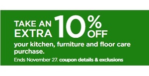 Take an Extra your kitchen, furniture and floor care purchase w/Coupon HOME10
