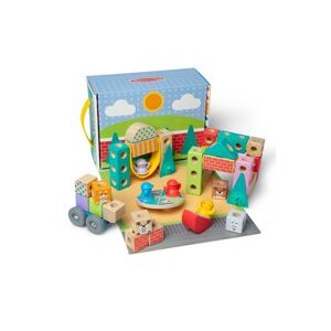 Melissa & Doug Blockables Town Snap And Play