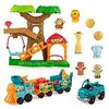 Little People Fisher-Price Wildlife Train & Trek Toddler Gift Set with Animals & Figures