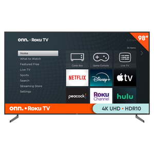Onn. 98-inch 4K UHD 2160P LED Roku Smart Television