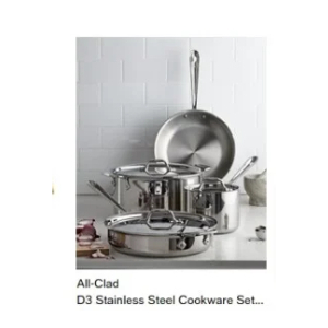 All Clad D3 Stainless Steel Cookware Sets