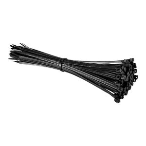 STOREHOUSE 11 in. UV-Resistant Black Cable Ties, 100-Pack