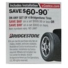 Save $60-90 On any Set of 4 Bridgestone Tires
