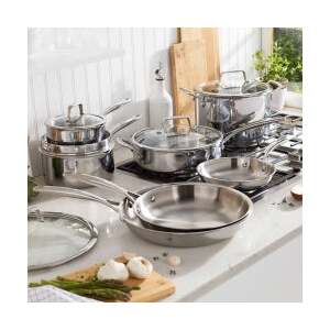 Henckels Tri-Ply Clad Stainless Steel 12-piece Cookware Set