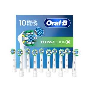 Oral-B Floss Action Replacement Electric Toothbrush Heads, 10-count