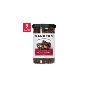 $3.80 Off 2-pack Sanders Dark Chocolate Sea Salt Caramels 36 oz.