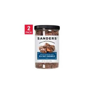 $3.80 Off 2-pack Sanders Milk Chocolate Sea Salt Caramels 36 oz,