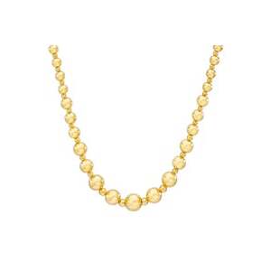 14kt Yellow Gold Bead Link Necklace
