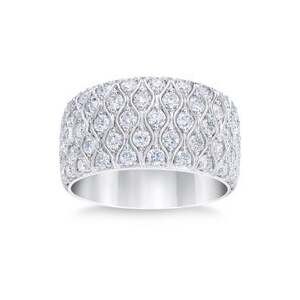 Round Brilliant 1.50 CTW VS2 Clarity, I Color Diamond 14kt White Gold Band